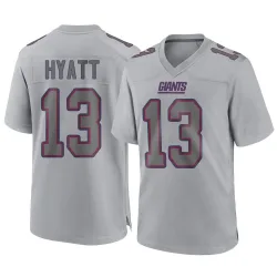 Men's Jalin Hyatt New York Giants No.13 Game Atmosphere Fashion Jersey - Gray