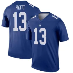 Men's Jalin Hyatt New York Giants No.13 Legend Jersey - Royal