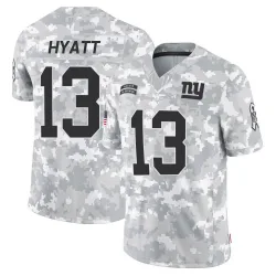 Men's Jalin Hyatt New York Giants No.13 Limited 2024 Salute to Service Jersey - Arctic Camo