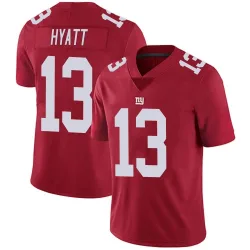 Men's Jalin Hyatt New York Giants No.13 Limited Alternate Vapor Untouchable Jersey - Red