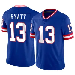 Men's Jalin Hyatt New York Giants No.13 Limited Classic Vapor Jersey