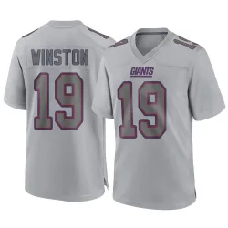 Men's Jameis Winston New York Giants No.19 Game Atmosphere Fashion Jersey - Gray