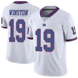 Men's Jameis Winston New York Giants No.19 Limited Color Rush Jersey - White