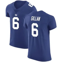 Men's Jamie Gillan New York Giants No.6 Elite Team Color Vapor Untouchable Jersey - Royal
