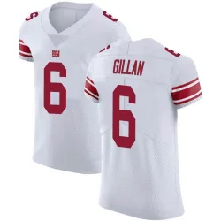Men's Jamie Gillan New York Giants No.6 Elite Vapor Untouchable Jersey - White