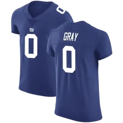 Men's Jarrod Gray New York Giants No.0 Elite Team Color Vapor Untouchable Jersey - Royal