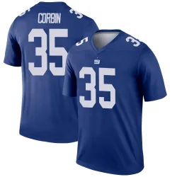 Men's Jashaun Corbin New York Giants No.35 Legend Jersey - Royal