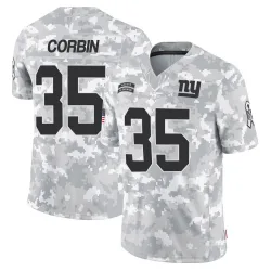 Men's Jashaun Corbin New York Giants No.35 Limited 2024 Salute to Service Jersey - Arctic Camo