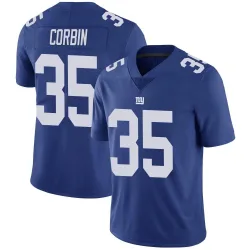 Men's Jashaun Corbin New York Giants No.35 Limited Team Color Vapor Untouchable Jersey - Royal
