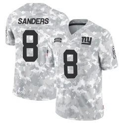 Men's Jason Sanders New York Giants No.8 Limited 2024 Salute to Service Jersey - Arctic Camo