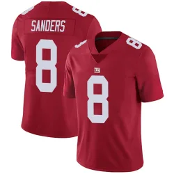 Men's Jason Sanders New York Giants No.8 Limited Alternate Vapor Untouchable Jersey - Red