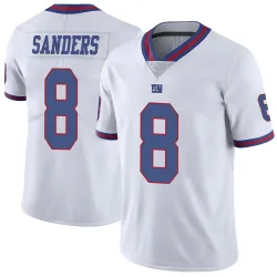 Men's Jason Sanders New York Giants No.8 Limited Color Rush Jersey - White
