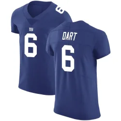 Men's Jaxson Dart New York Giants No.6 Elite Team Color Vapor Untouchable Jersey - Royal