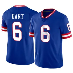 Men's Jaxson Dart New York Giants No.6 Limited Classic Vapor Jersey