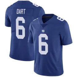 Men's Jaxson Dart New York Giants No.6 Limited Team Color Vapor Untouchable Jersey - Royal