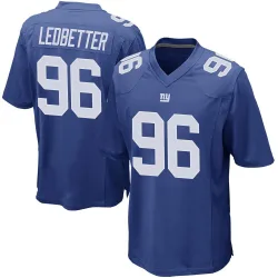 Men's Jeremiah Ledbetter New York Giants No.96 Game Team Color Jersey - Royal