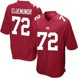 Men's Jermaine Eluemunor New York Giants No.72 Game Alternate Jersey - Red