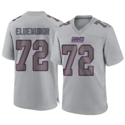 Men's Jermaine Eluemunor New York Giants No.72 Game Atmosphere Fashion Jersey - Gray