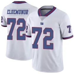 Men's Jermaine Eluemunor New York Giants No.72 Limited Color Rush Jersey - White