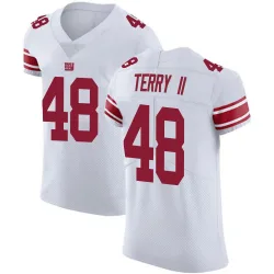 Men's Jermaine Terry II New York Giants No.48 Elite Vapor Untouchable Jersey - White