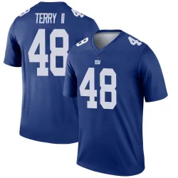 Men's Jermaine Terry II New York Giants No.48 Legend Jersey - Royal