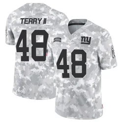 Men's Jermaine Terry II New York Giants No.48 Limited 2024 Salute to Service Jersey - Arctic Camo