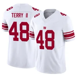 Men's Jermaine Terry II New York Giants No.48 Limited Vapor F.U.S.E. Jersey - White