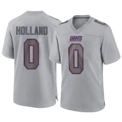 Men's Jevon Holland New York Giants No.0 Game Atmosphere Fashion Jersey - Gray