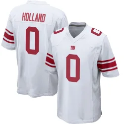 Men's Jevon Holland New York Giants No.0 Game Jersey - White