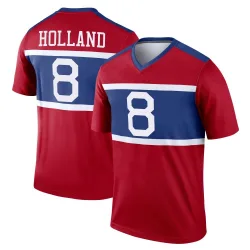 Men's Jevon Holland New York Giants No.8 Legend Century Alternate Jersey - Red