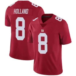 Men's Jevon Holland New York Giants No.8 Limited Alternate Vapor Untouchable Jersey - Red