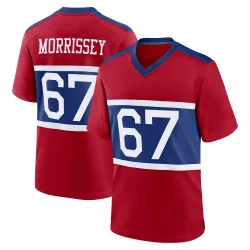 Men's Jimmy Morrissey New York Giants No.67 Game Century Alternate Jersey - Red