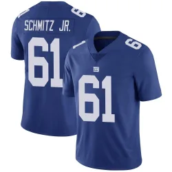 Men's John Michael Schmitz Jr. New York Giants No.61 Limited Team Color Vapor Untouchable Jersey - Royal