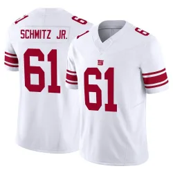 Men's John Michael Schmitz Jr. New York Giants No.61 Limited Vapor F.U.S.E. Jersey - White