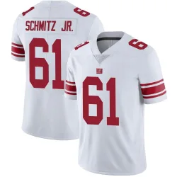 Men's John Michael Schmitz Jr. New York Giants No.61 Limited Vapor Untouchable Jersey - White