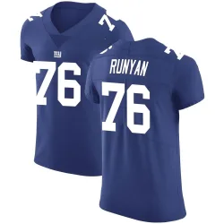 Men's Jon Runyan New York Giants No.76 Elite Team Color Vapor Untouchable Jersey - Royal