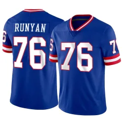 Men's Jon Runyan New York Giants No.76 Limited Classic Vapor Jersey