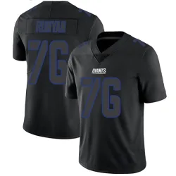 Men's Jon Runyan New York Giants No.76 Limited Jersey - Black Impact