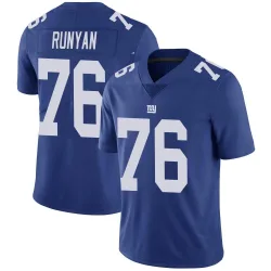 Men's Jon Runyan New York Giants No.76 Limited Team Color Vapor Untouchable Jersey - Royal