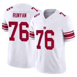 Men's Jon Runyan New York Giants No.76 Limited Vapor F.U.S.E. Jersey - White