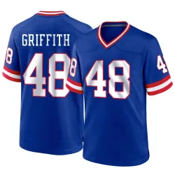 Men's Jonas Griffith New York Giants No.48 Game Classic Jersey - Royal