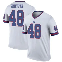 Men's Jonas Griffith New York Giants No.48 Legend Color Rush Jersey - White