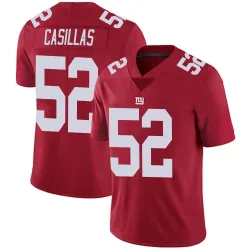 Men's Jonathan Casillas New York Giants No.52 Limited Alternate Vapor Untouchable Jersey - Red