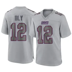 Men's Jordan Bly New York Giants No.12 Game Atmosphere Fashion Jersey - Gray