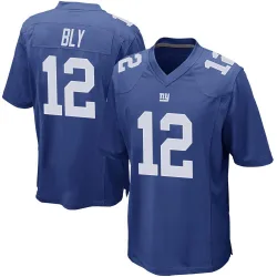 Men's Jordan Bly New York Giants No.12 Game Team Color Jersey - Royal