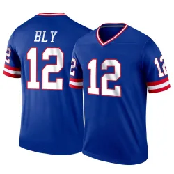 Men's Jordan Bly New York Giants No.12 Legend Classic Jersey - Royal