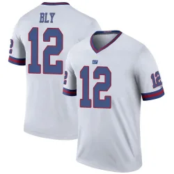 Men's Jordan Bly New York Giants No.12 Legend Color Rush Jersey - White