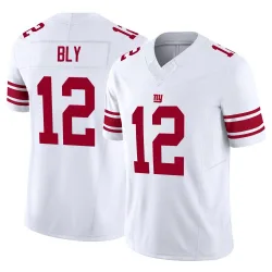 Men's Jordan Bly New York Giants No.12 Limited Vapor F.U.S.E. Jersey - White