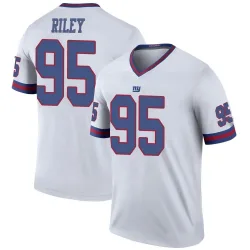 Men's Jordon Riley New York Giants No.95 Legend Color Rush Jersey - White