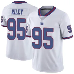 Men's Jordon Riley New York Giants No.95 Limited Color Rush Jersey - White